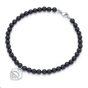Tiffany & Co. Black Onyx Beaded Bracelet